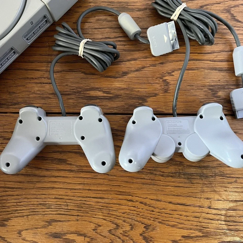 Sony PlayStation PS1 Console Gray Complete SCPH-9001 Controllers Mem Card Cables